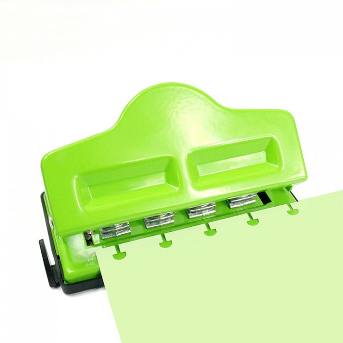 Office Pink Color Metal T Shape Paper Hole Mushroom Punch for Craft